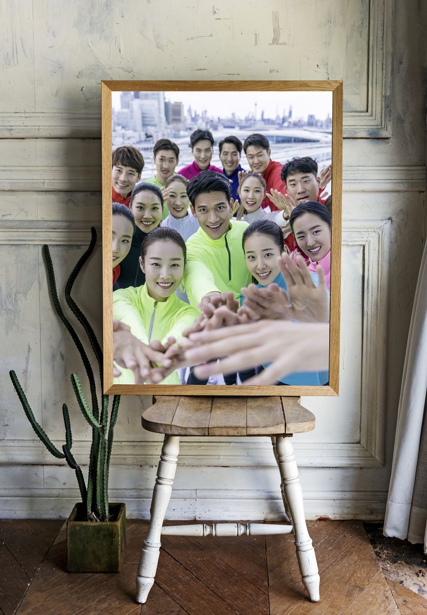 Team Fitness Selfie Photography Poster. — room view 1