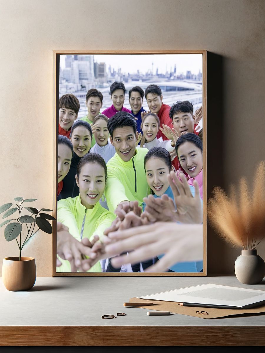 Team Fitness Selfie Photography Poster. — room view 2