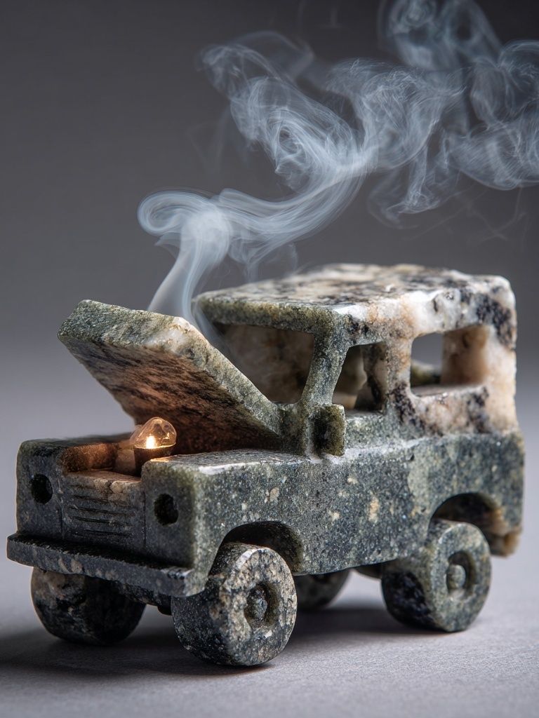 Stone Truck Still Life Poster. poster detail