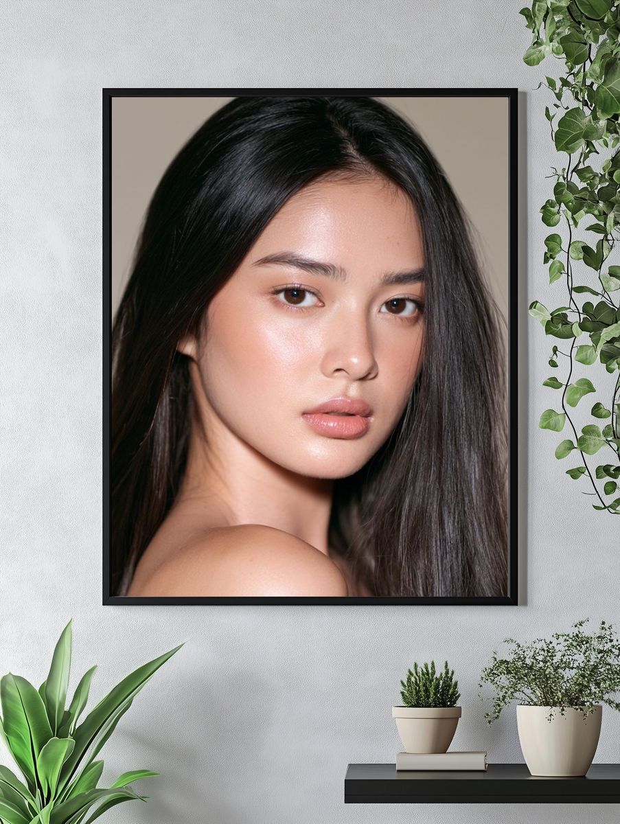 Elegant Woman Portrait Print. — room view 4