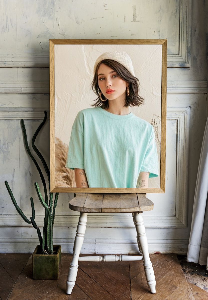 Minimalist Portrait Photography Poster. — room view 1