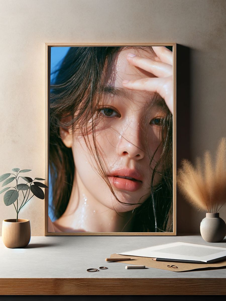 Moody Portrait Photography Poster. — room view 2