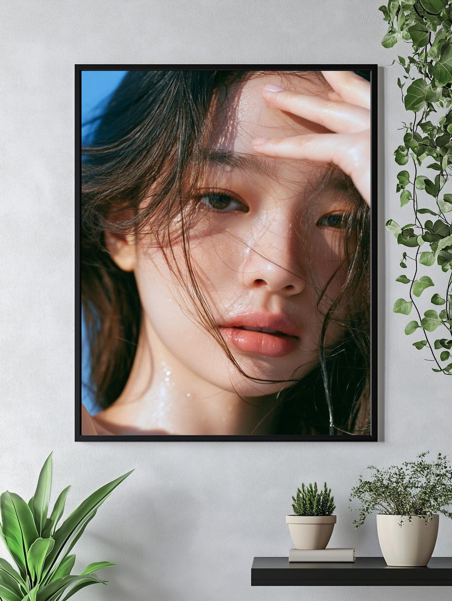 Moody Portrait Photography Poster. — room view 4