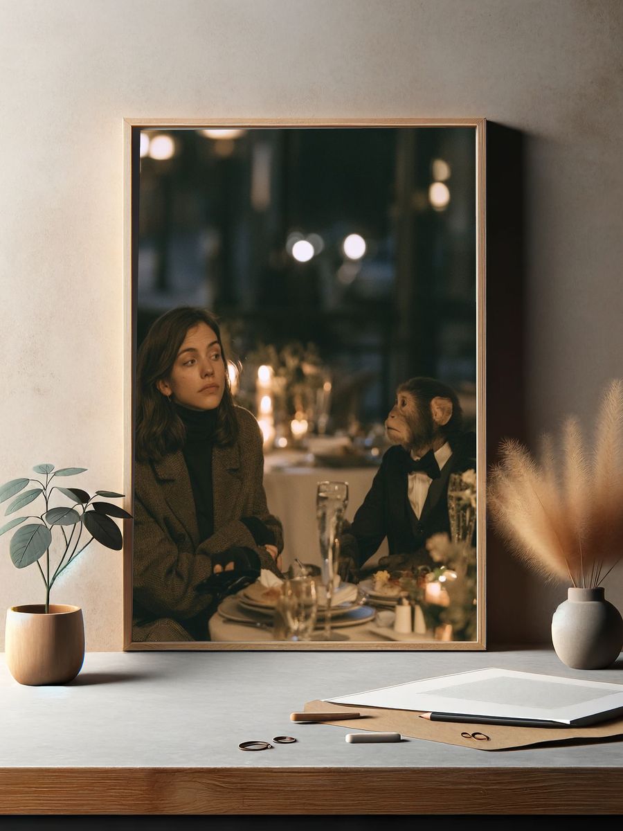 Surreal Dinner Conversation Poster. — room view 2