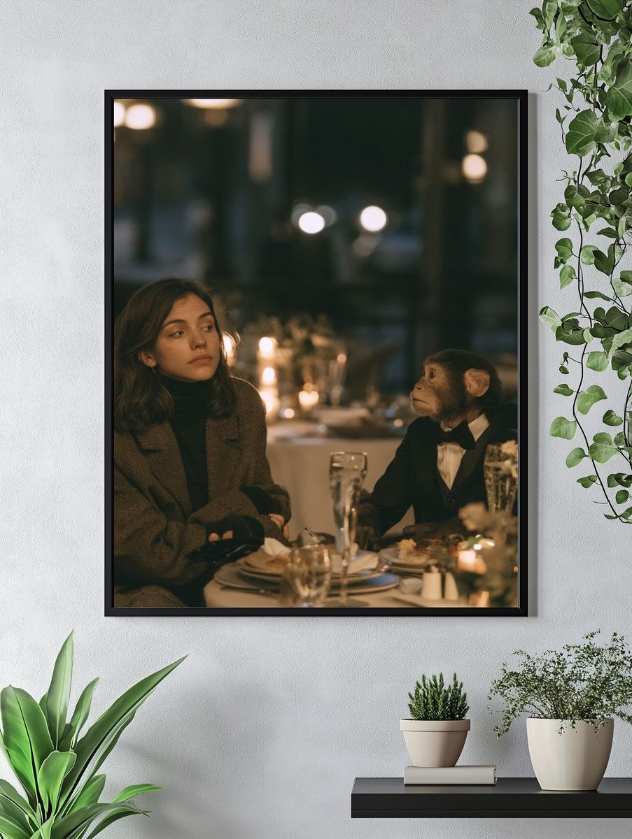 Surreal Dinner Conversation Poster. — room view 4