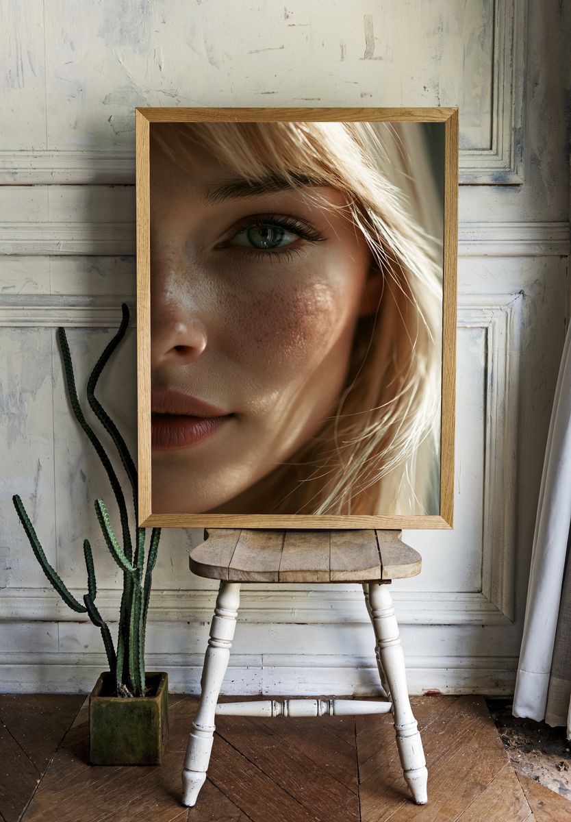 Soft Light Portrait Print. — room view 1