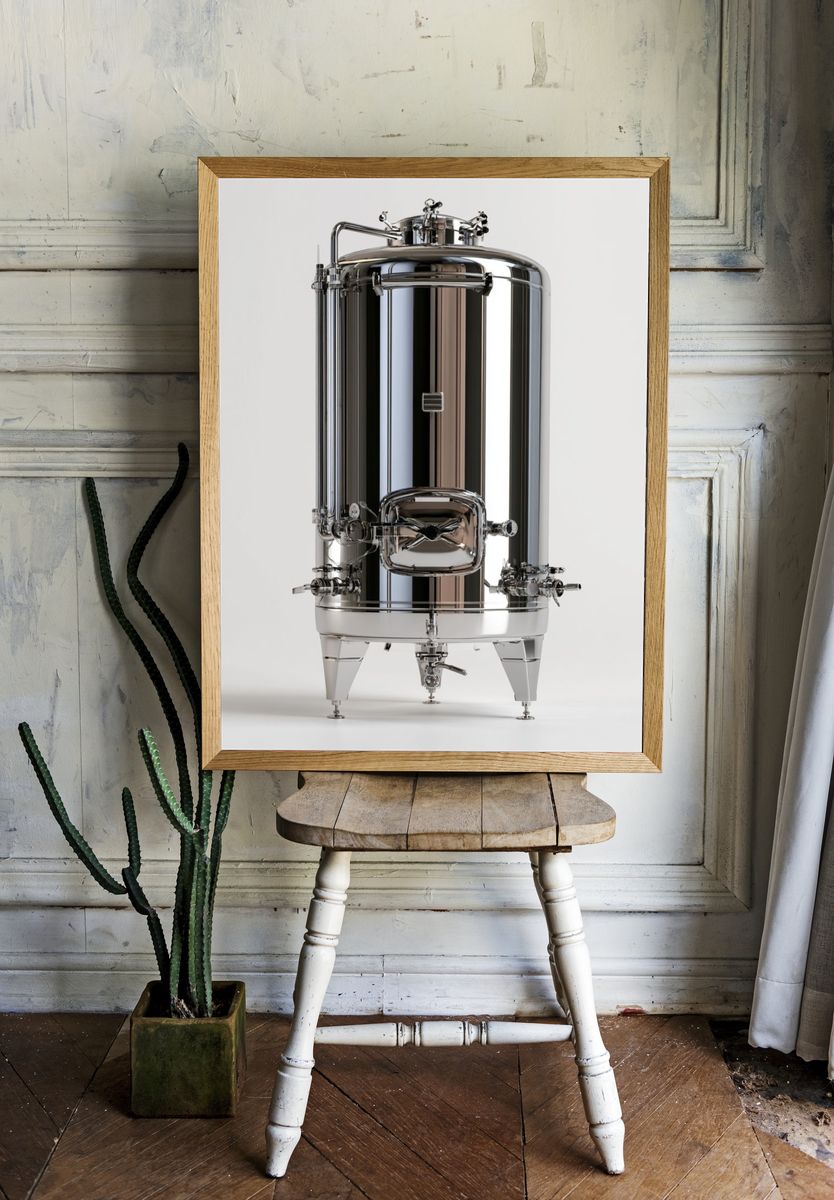Stainless Steel Tank Photography Poster. room preview