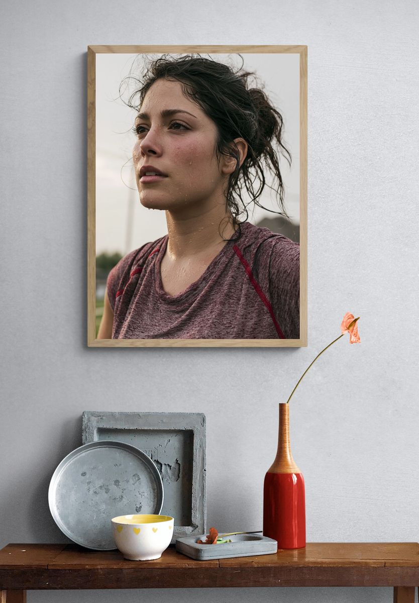 Sweaty Runner Portrait Print. — room view 3