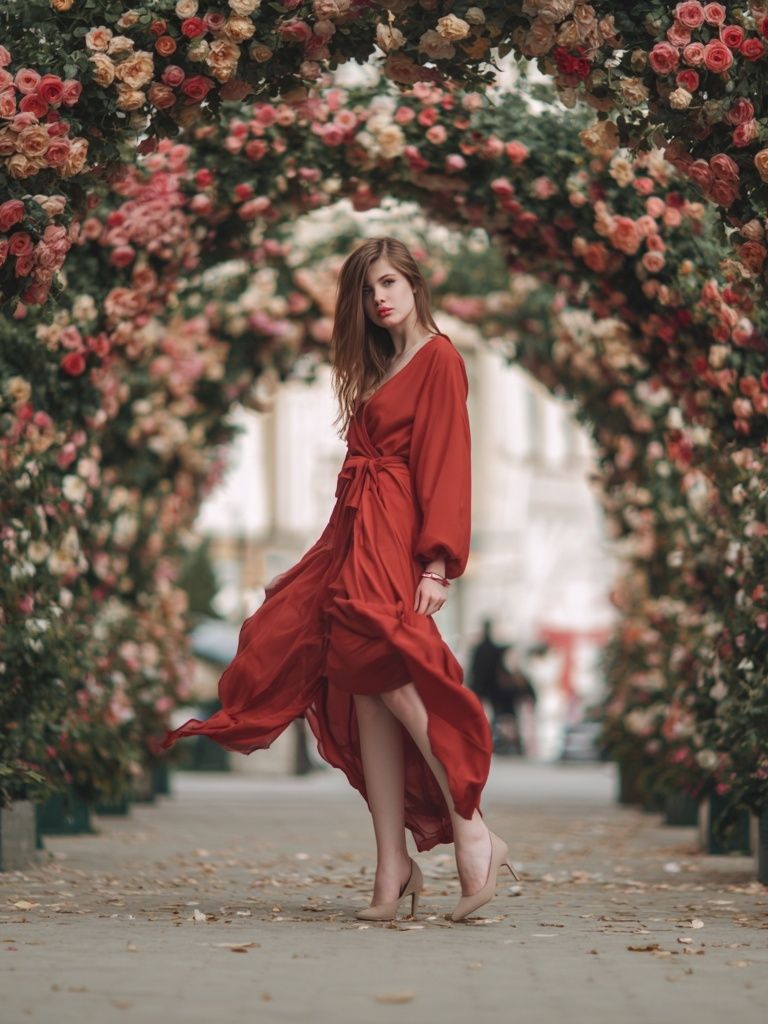 Rose Arch Fashion Poster. poster detail