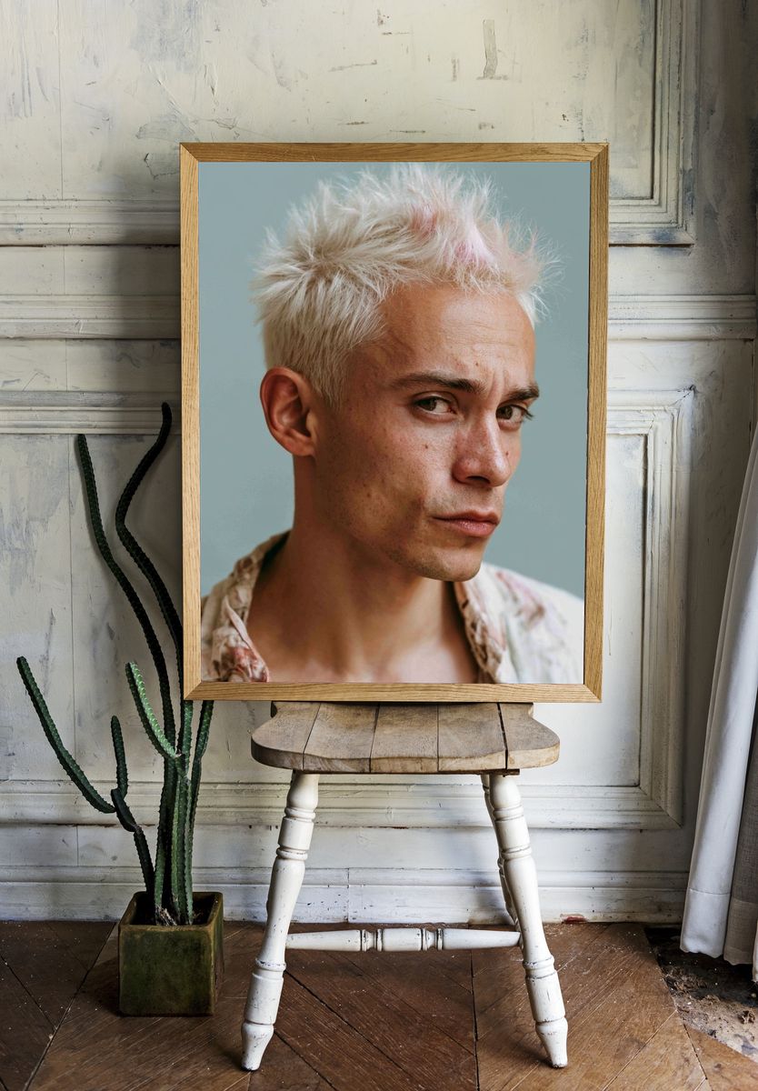 Bleached Hair Portrait Photography Poster. — room view 1