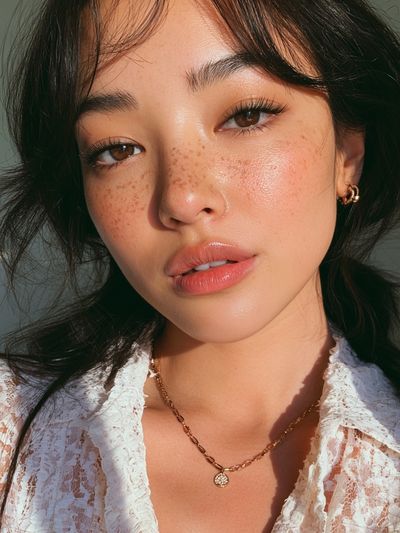 Freckled Portrait Photography Poster.