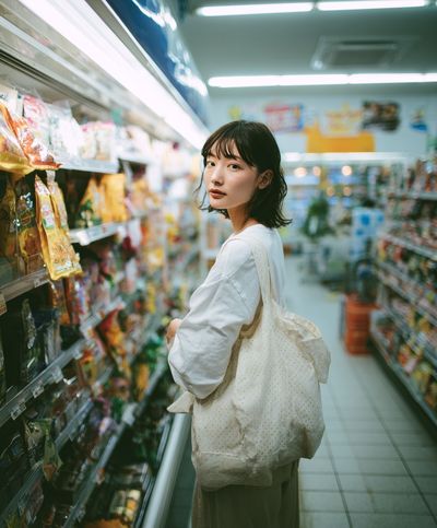 Grocery Aisle Portrait Print. poster