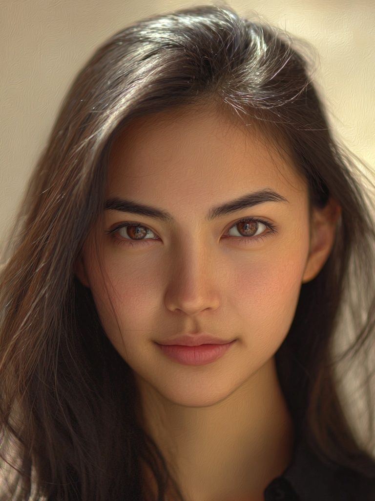 Serene Woman Portrait Print. poster — photography art