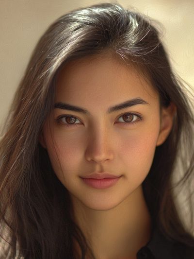 Serene Woman Portrait Print. poster print