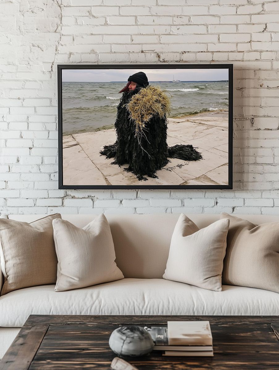 Seaside Figure Photography Poster. room preview