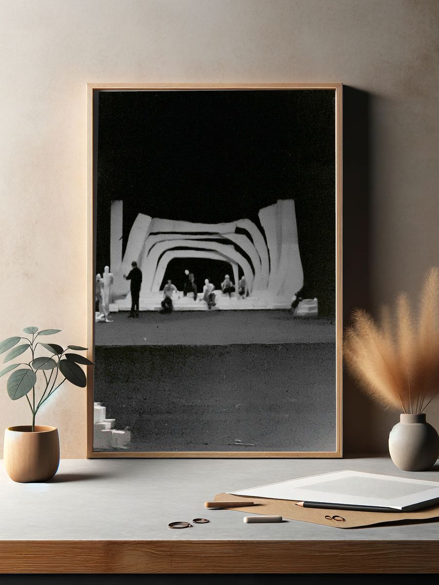 Abstract Stage Model Poster. — room view 2