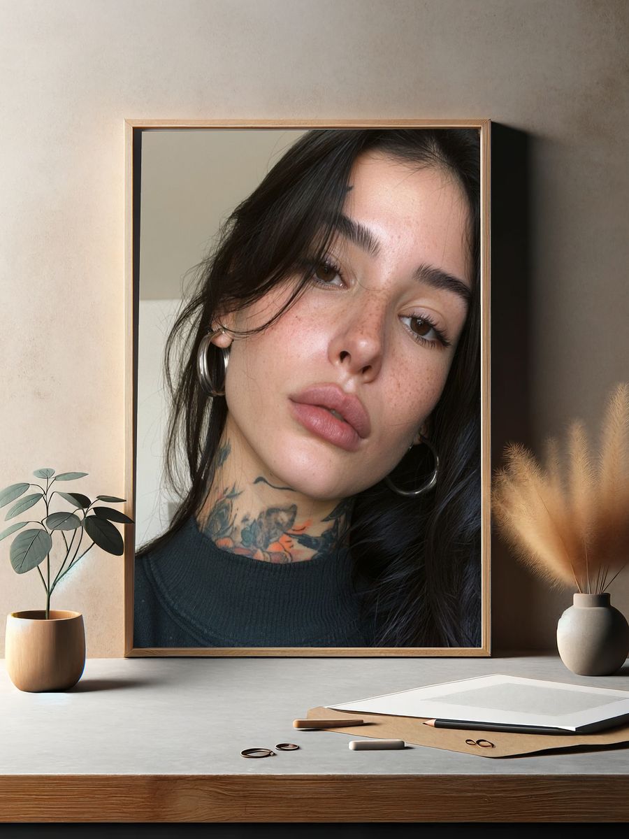 Tattooed Portrait Photography Poster. — room view 2