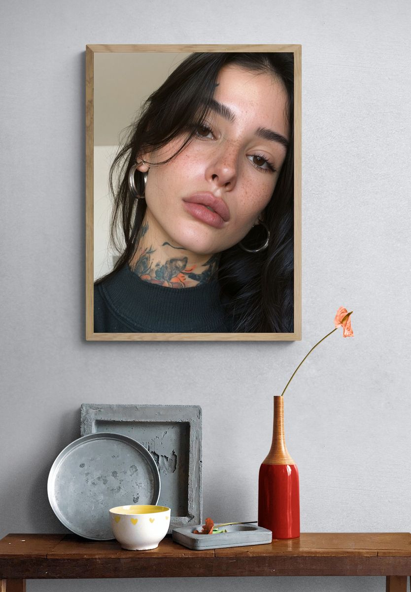 Tattooed Portrait Photography Poster. — room view 3