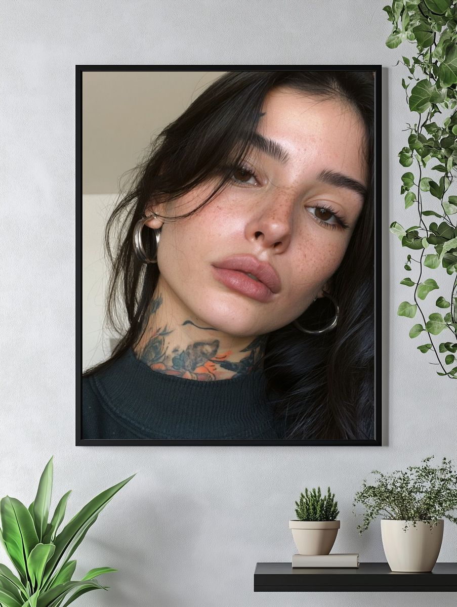 Tattooed Portrait Photography Poster. — room view 4