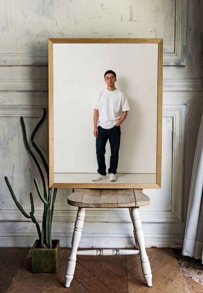 Minimalist Portrait Photography Poster. — room view 1