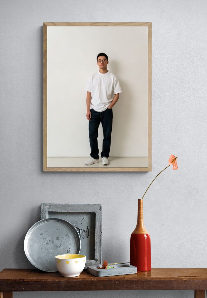 Minimalist Portrait Photography Poster. — room view 3