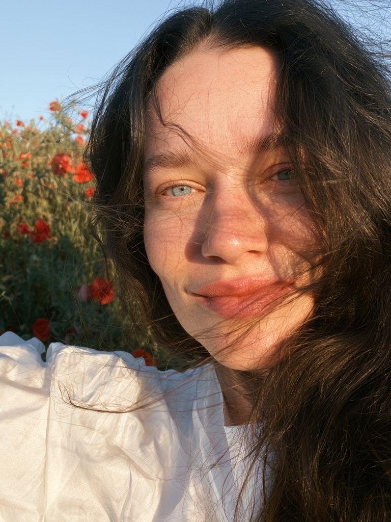 Sunlit Floral Portrait Photography Poster. poster detail