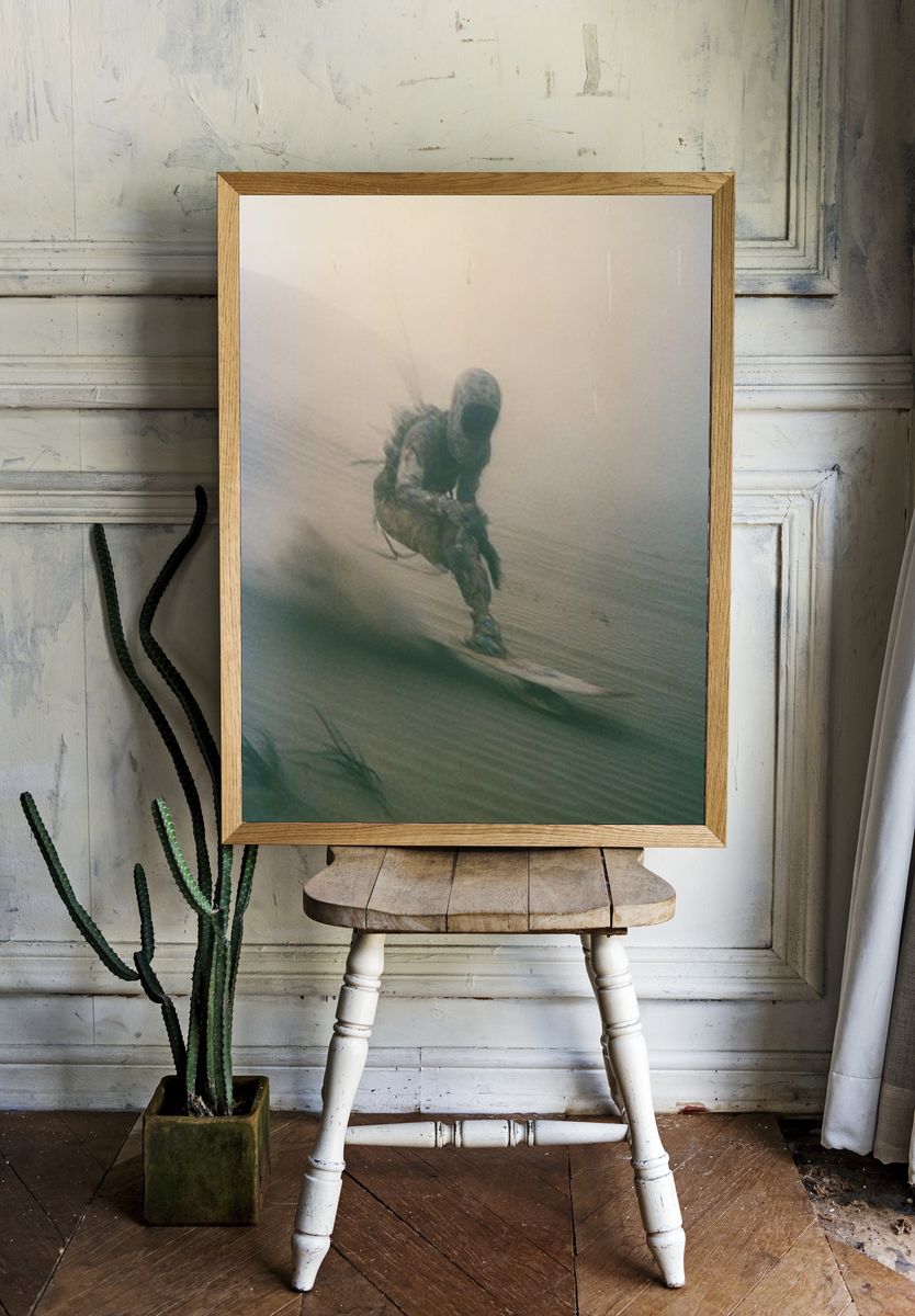 Smiling Woman Portrait Photography Poster. — room view 1