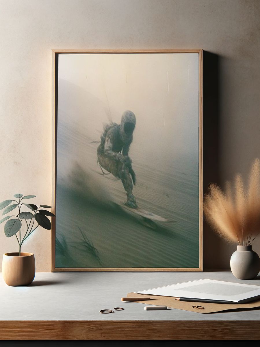 Smiling Woman Portrait Photography Poster. — room view 2
