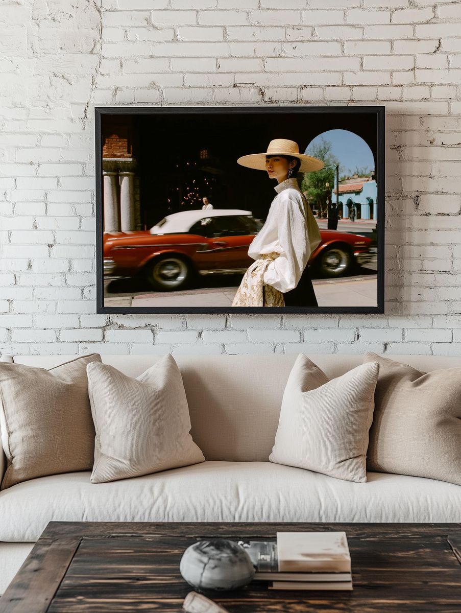 Vintage Street Fashion Poster. — room view 1