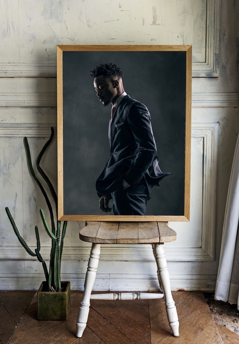Elegant Portrait Photography Poster. — room view 1