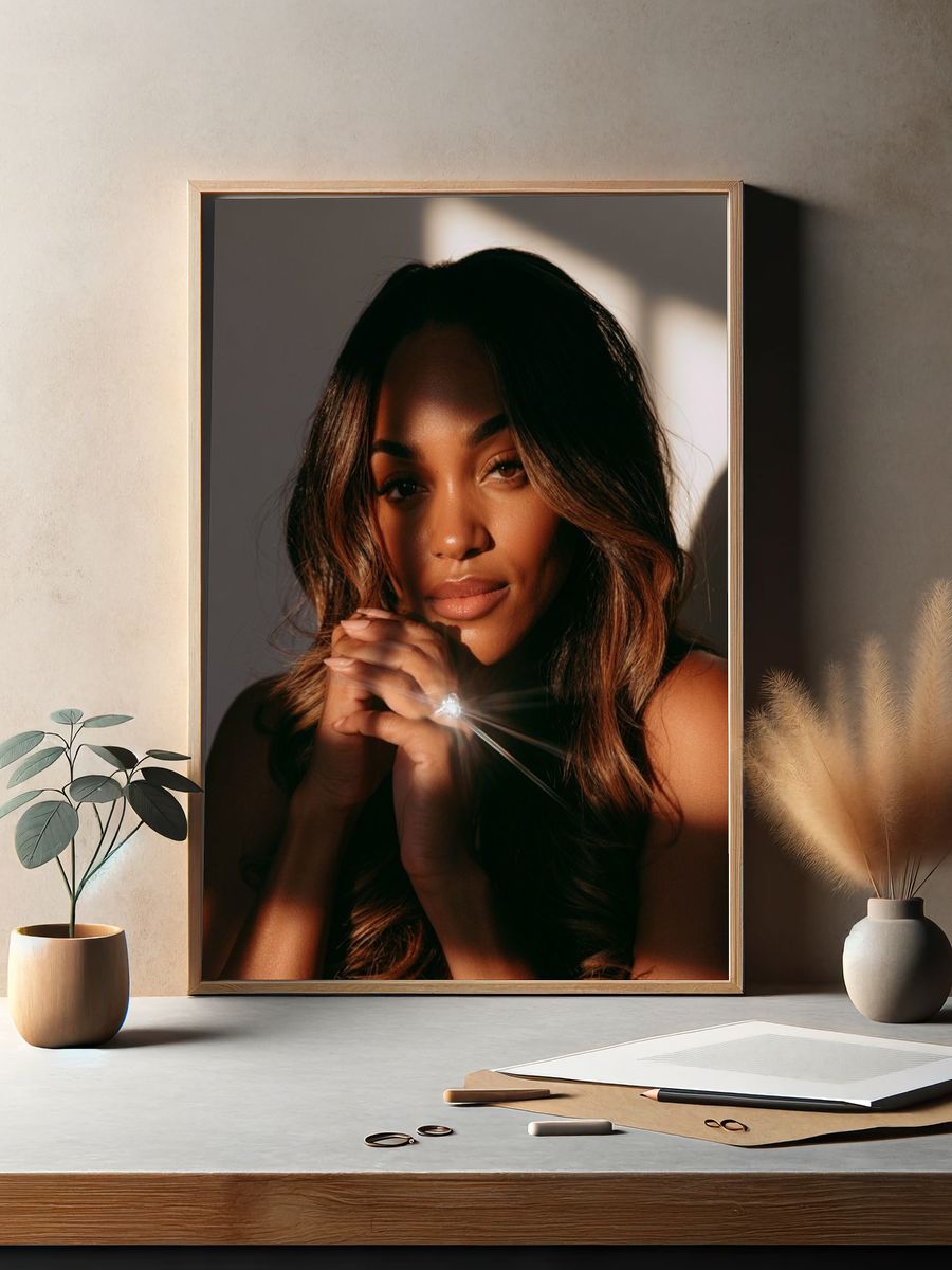 Golden Light Portrait Poster. — room view 2