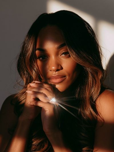 Golden Light Portrait Poster. poster