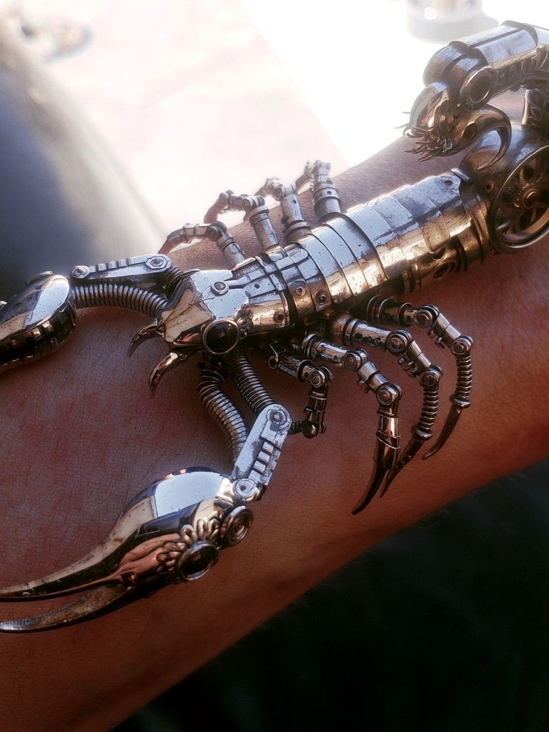 Mechanical Scorpion Photography Poster. poster detail