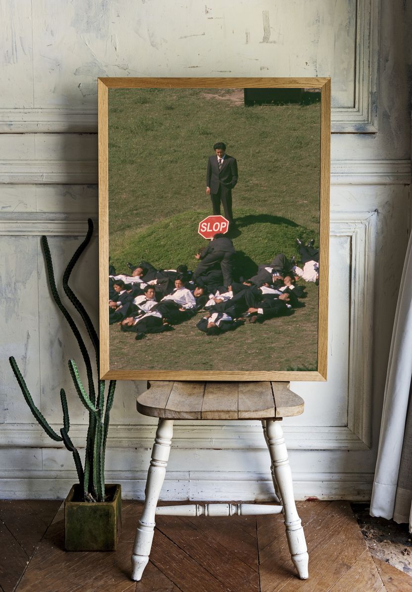 Stop Sign Performance Photography Poster. — room view 1