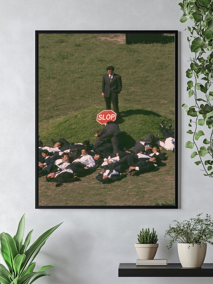 Stop Sign Performance Photography Poster. — room view 4