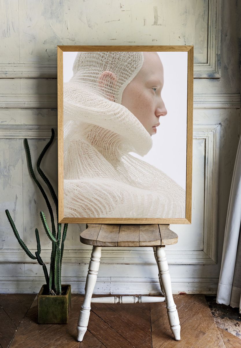 Textured Portrait Photography Poster. — room view 1