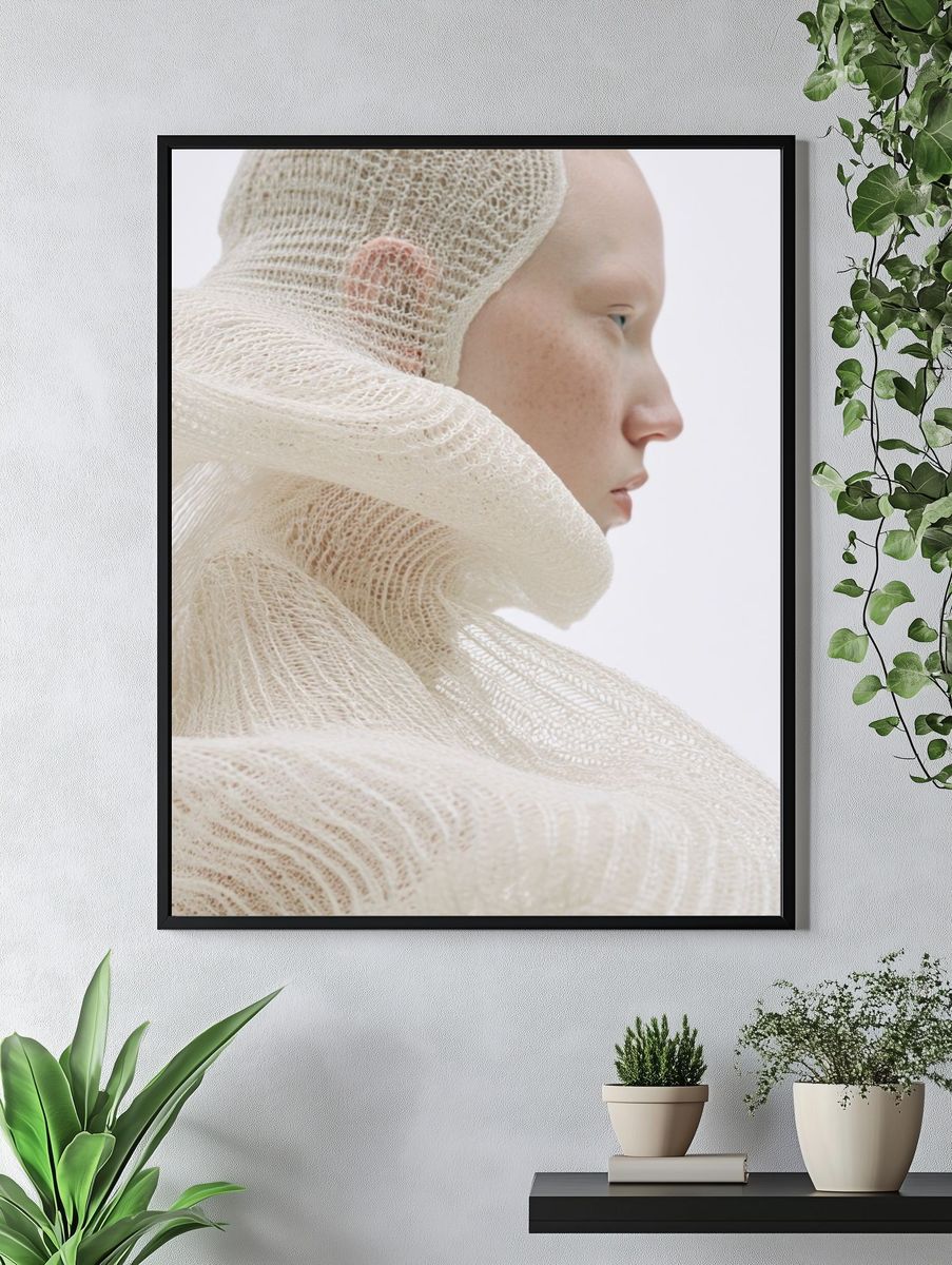Textured Portrait Photography Poster. — room view 4