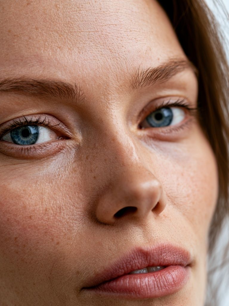 Blue-Eyed Portrait Photography Poster. poster — photography art