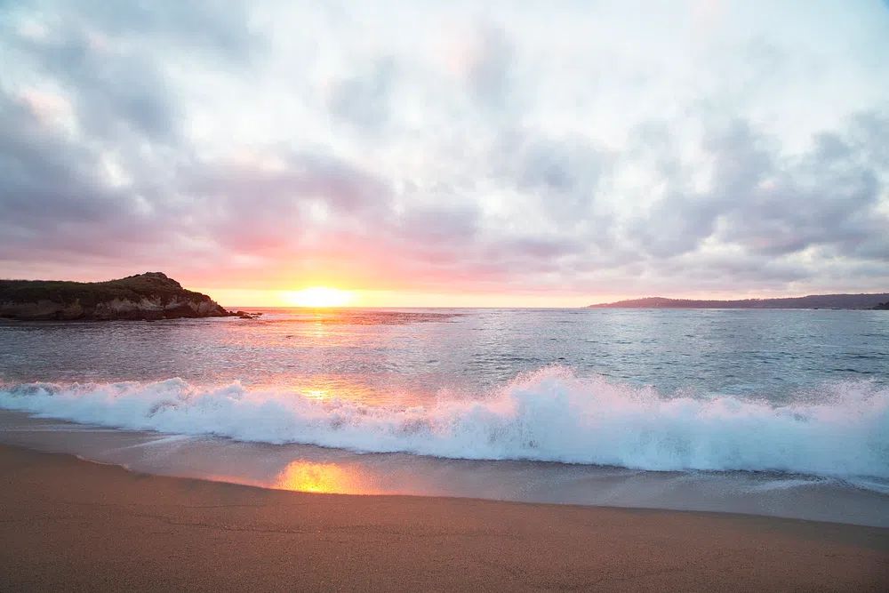 Pacific Coast Sunset Monterey, California. poster detail