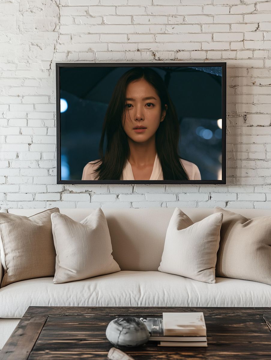 Moody Portrait Photography Poster. — room view 1