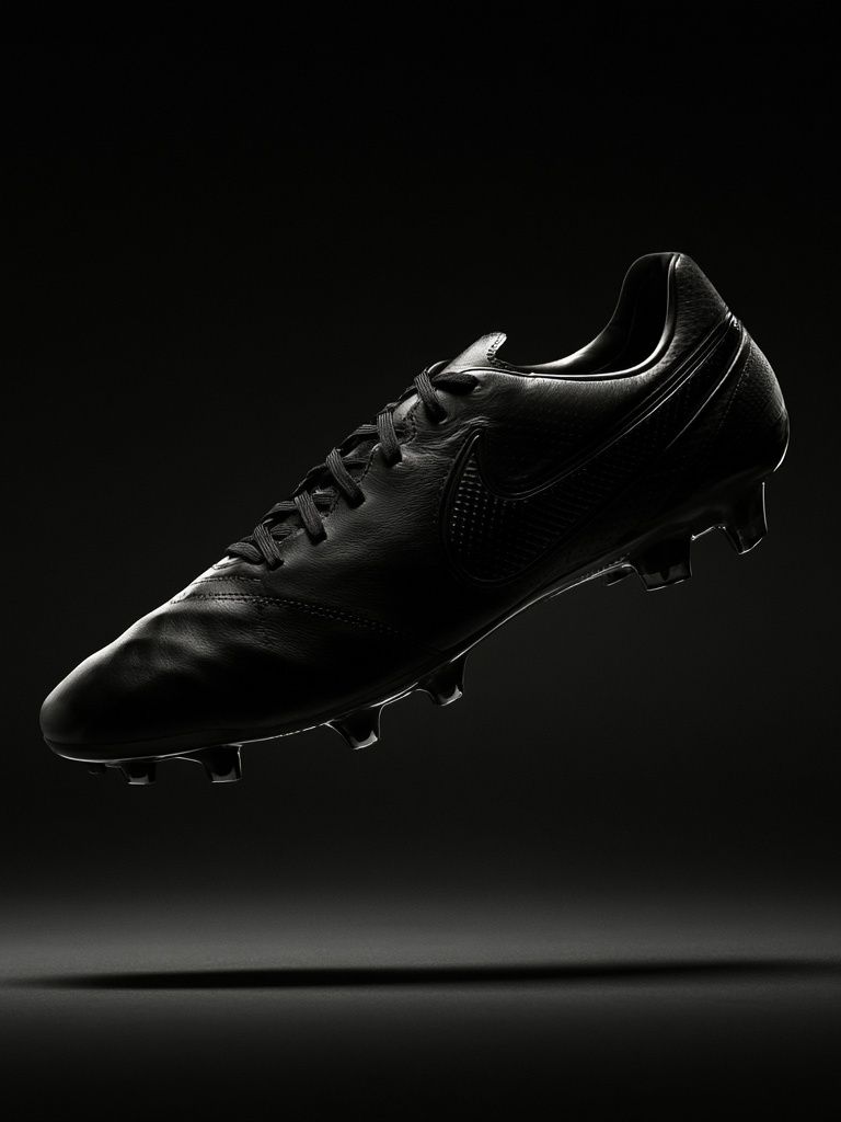 Black Football Boot Photography Poster. poster — photography art