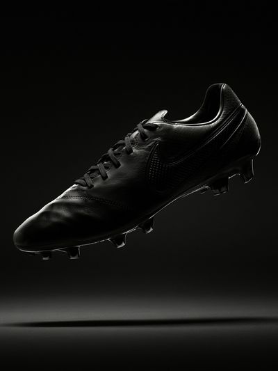 Black Football Boot Photography Poster.