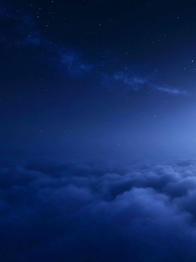 Moonlit Cloudscape Night Sky Poster. poster detail