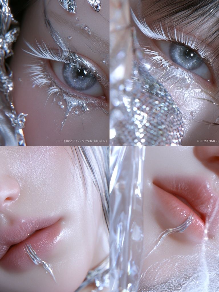 Dreamlike Silver Portrait Print. poster detail