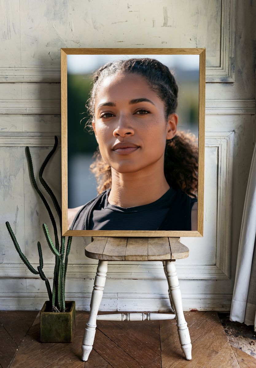 Athletic Portrait Photography Poster. — room view 1