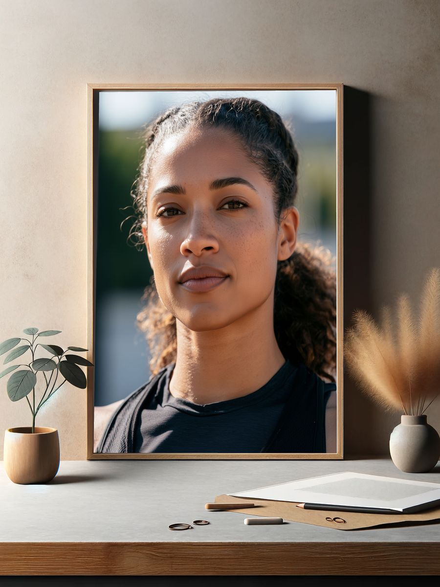Athletic Portrait Photography Poster. — room view 2