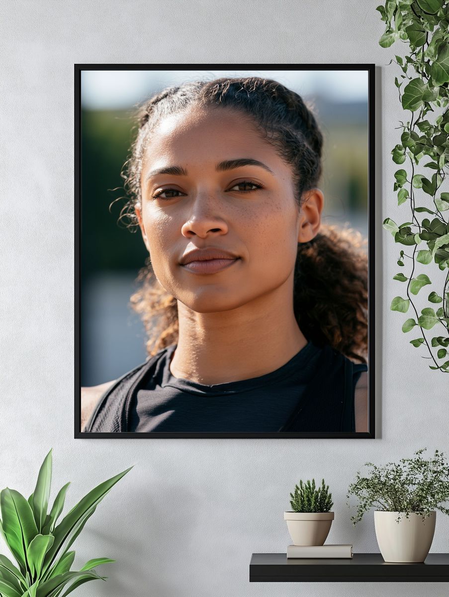 Athletic Portrait Photography Poster. — room view 4