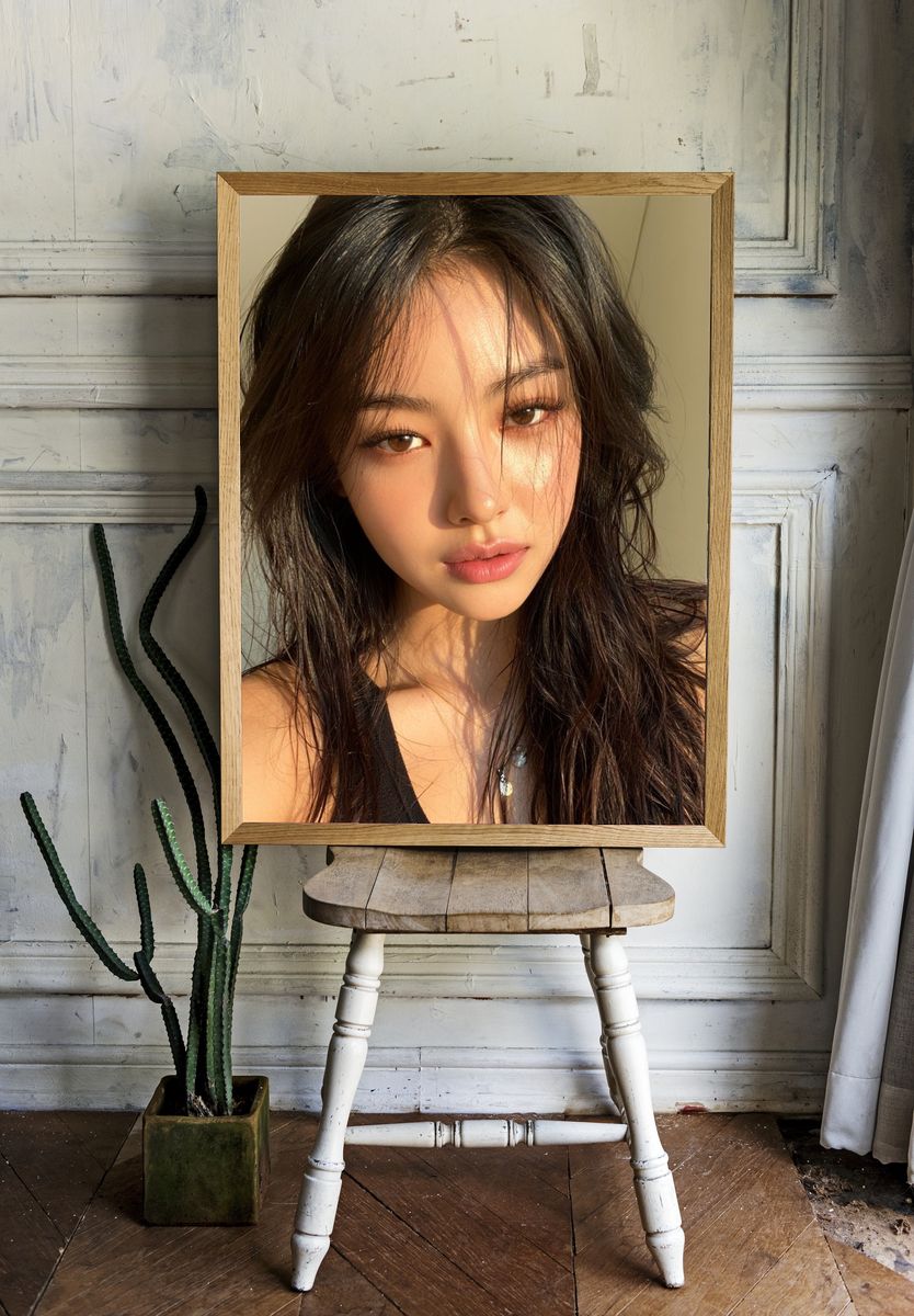 Sunlit Portrait Photography Poster. — room view 1