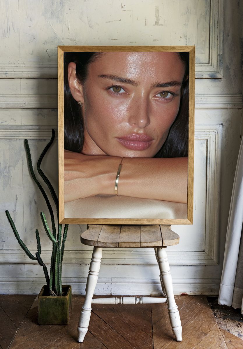 Elegant Woman Portrait Print. room preview
