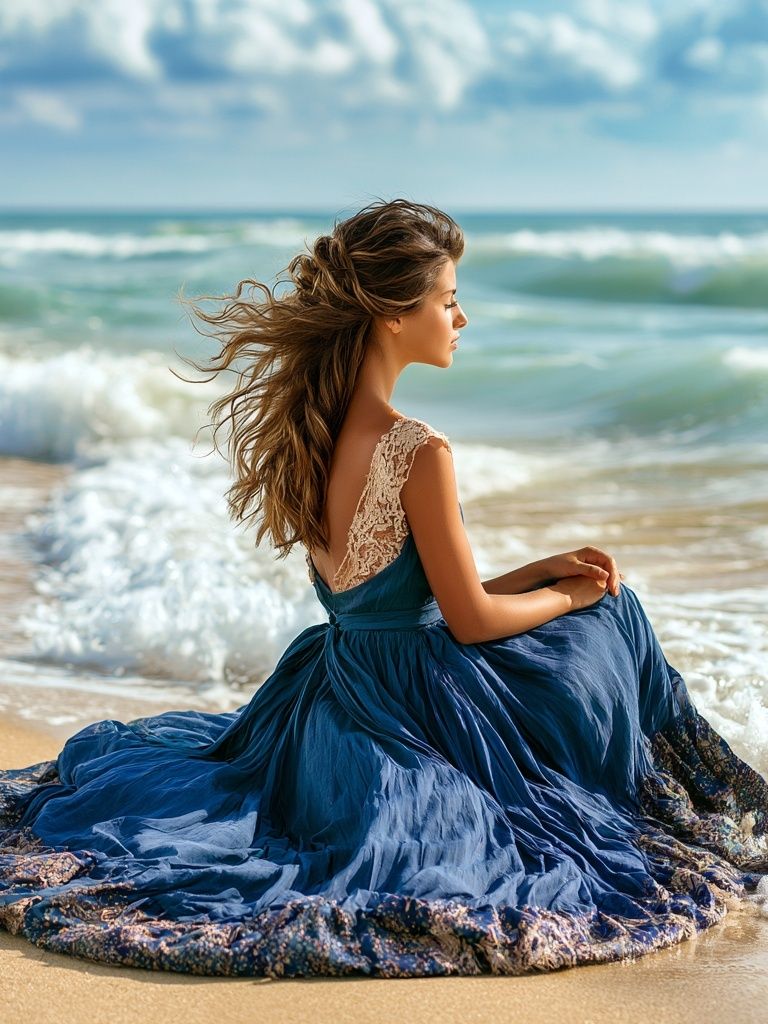 Seaside Portrait Photography Poster. poster detail